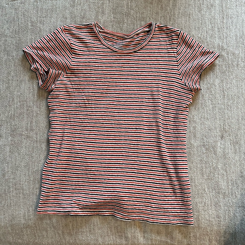 Madewell Striped Baby Tee Short Sleeve T Shirt